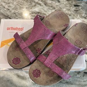 Orthaheel Women's Pink Sandals Podiatrist Designed Made in Australia Size 6